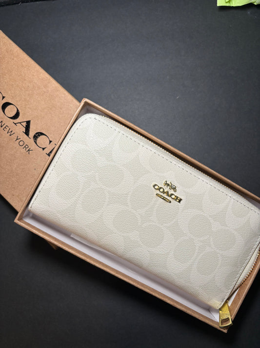 White Monogram Wallet