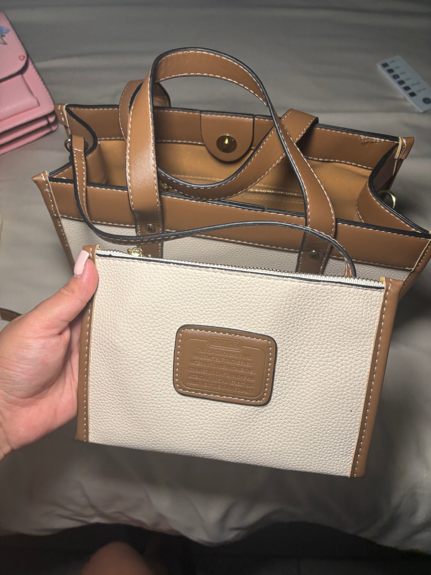 Tan Leather Tote