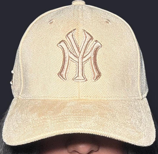 Beige New York Yankees Adjustable Cap
